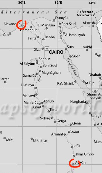 Eratosthenes mistakes